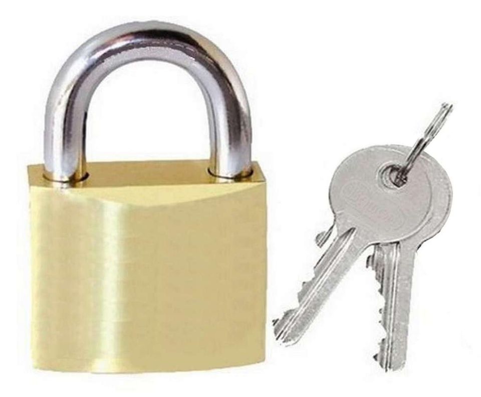 Candado A Llave 32mm Metal Maleta Casillero Equipaje Locker Surtido 00