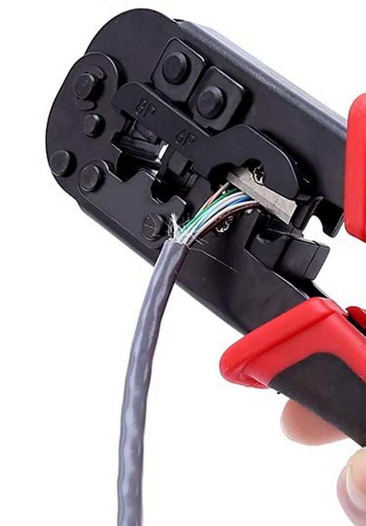 Crimpeadora Metalica Alicate Eletricista Mk-0210 4/6/8p Rj45-1