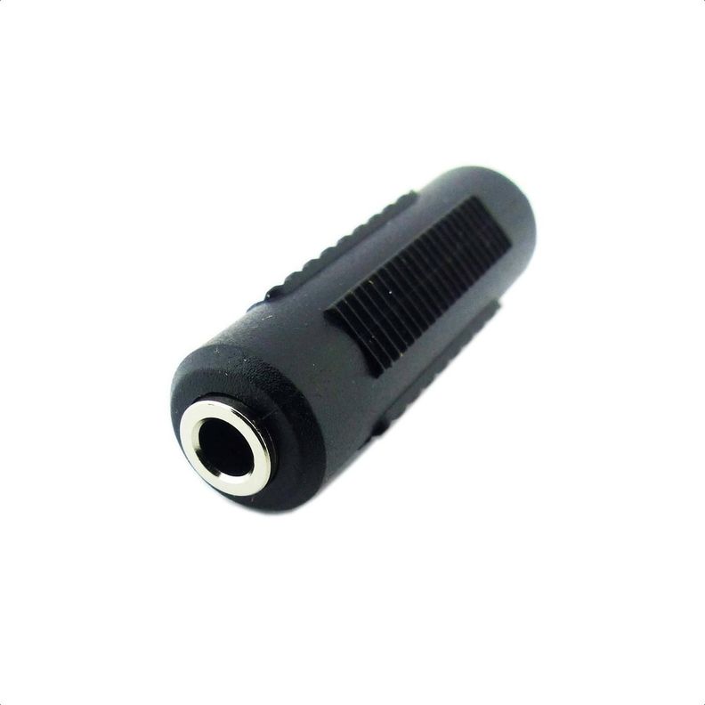 Adaptador Copla Plug 3.5mm Hembra Hembra Cambiador De Genero-0