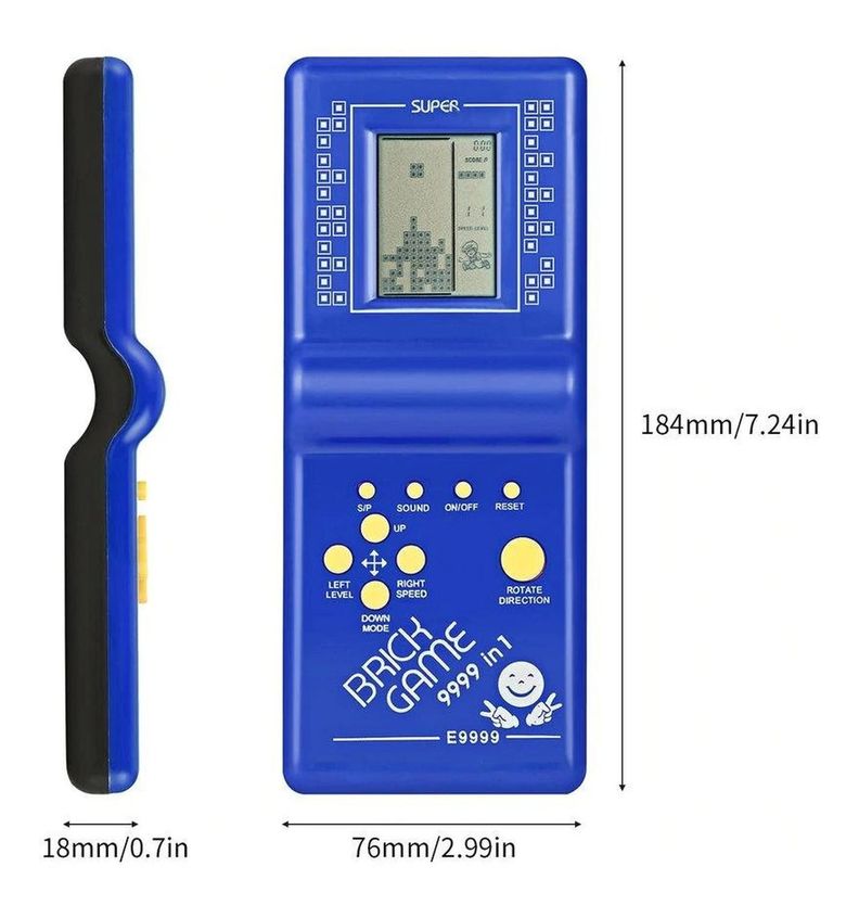 Consola Portatil Compatible Con Tetris BrickGame Video Juego-5