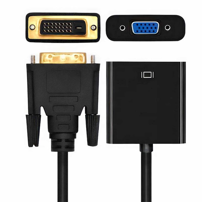 Cable Adaptador Dvi-d Macho A Vga Hembra-1