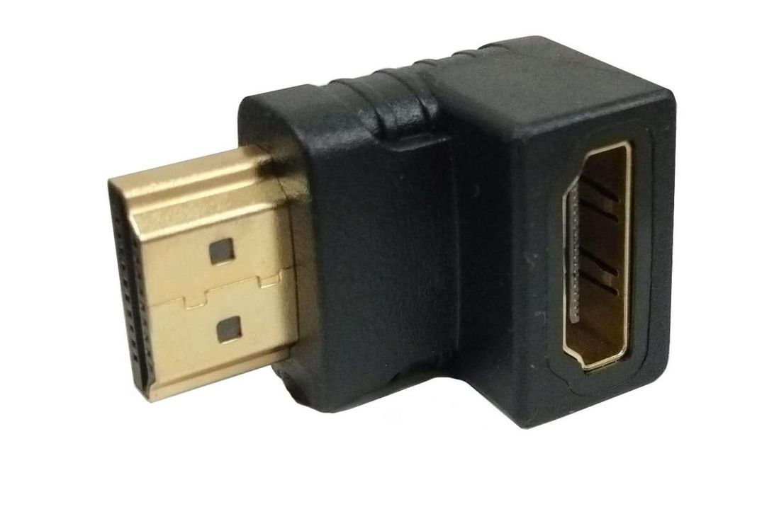 Copla Adaptador Para Hdmi Angulo 90 Cable Pantalla Tv Led Pc Notebook-0