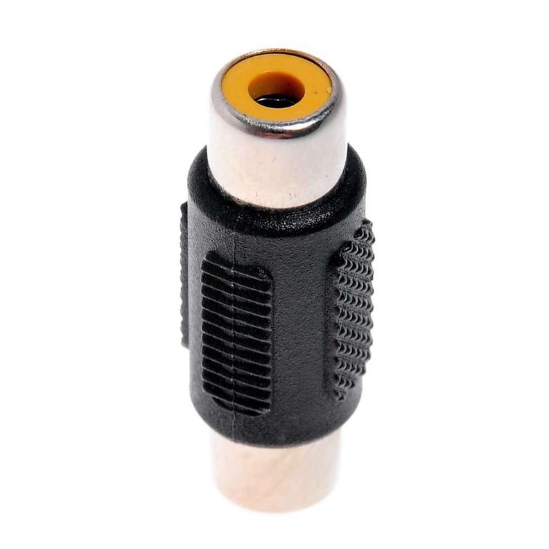Adaptador Copla Alargador Conector RCA hembra a RCA hembra Audio Video-2