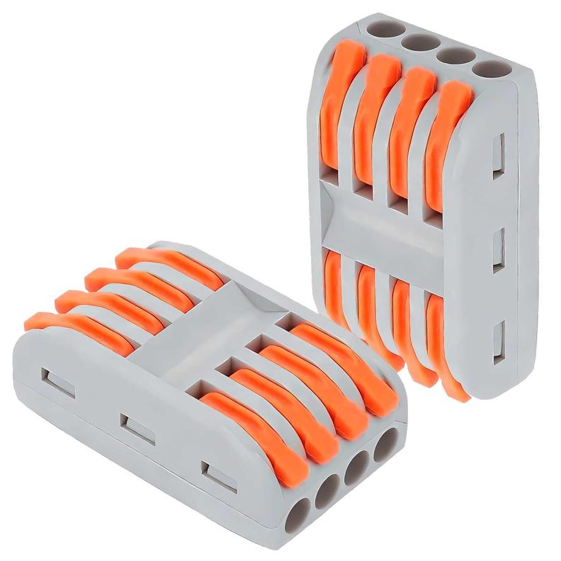 Conector Adaptador Empalme Electrico Rapido Cables Corriente-0