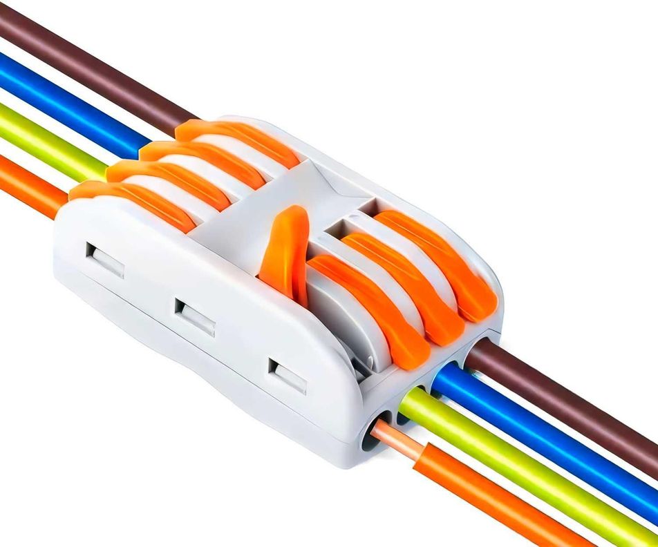 Conector Adaptador Empalme Electrico Rapido Cables Corriente-7