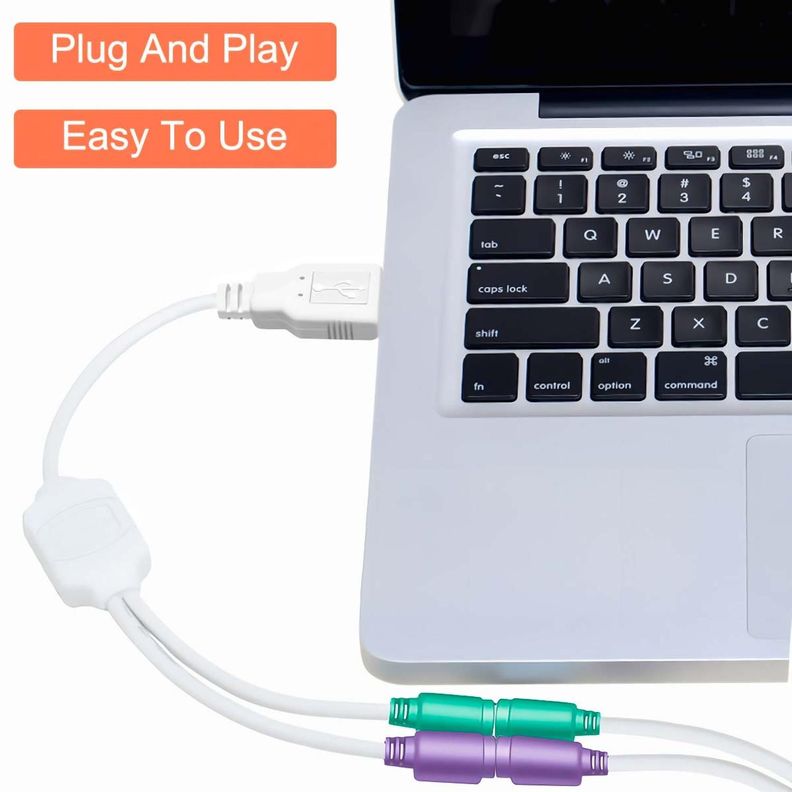 Cable Adaptador Usb Ps2 Para Teclado Mouse Windows,mac,linux-1