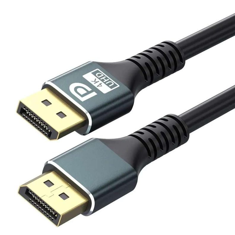 Cable Adaptador Displayport 4k Macho Reforzado Monitor Pc Surtido