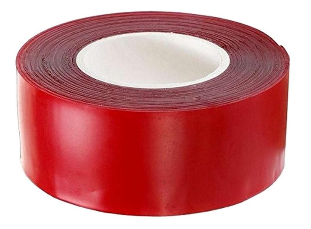 Cinta Huincha Embalaje Caja Adhesiva Ancha 200 Metros Roja-0