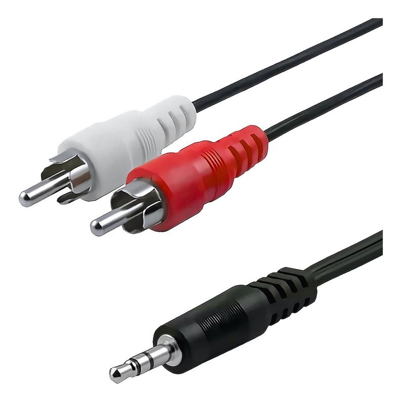 Cable Plug Auxiliar 3.5 A 2 Rca 1.5mts 2x1-3