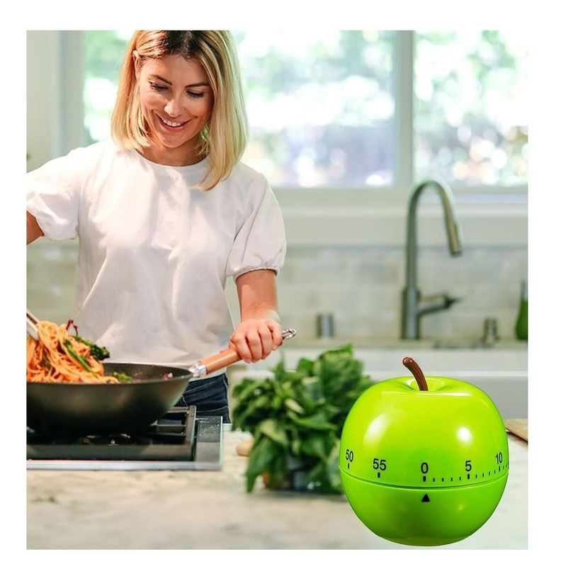 Timer Forma De Ciruela Cocina Reloj Temporizador A Cuerda-4