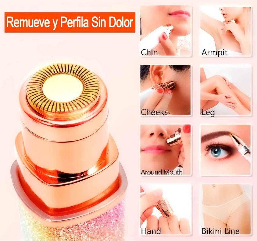 Depiladora De Vello Facial Removedora Recargable Portatil-1