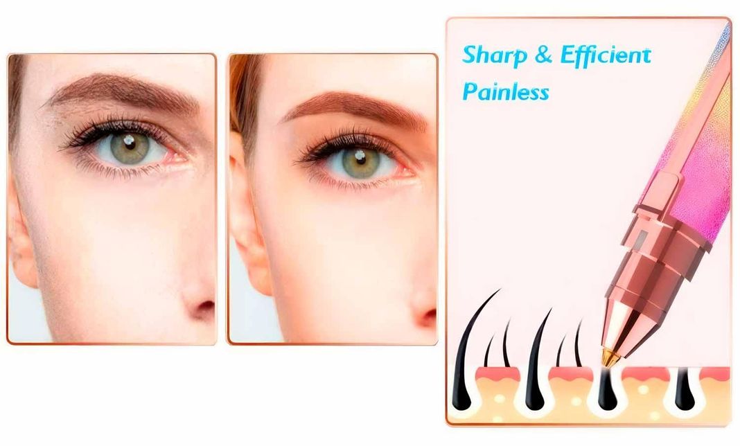 Depiladora De Vello Facial Removedora Recargable Portatil-4