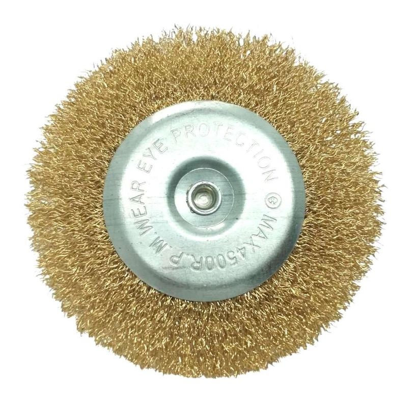 Disco Escobilla Alambre Acero Chascon Cerdas Metal Pulido Pintura Oxido Taladro-1