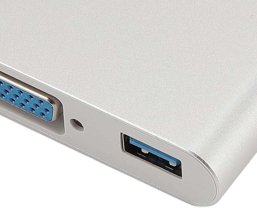 Hub Adaptador Usb Tipo C Macho A Vga Usb y Usb Tipo C Hembra-2