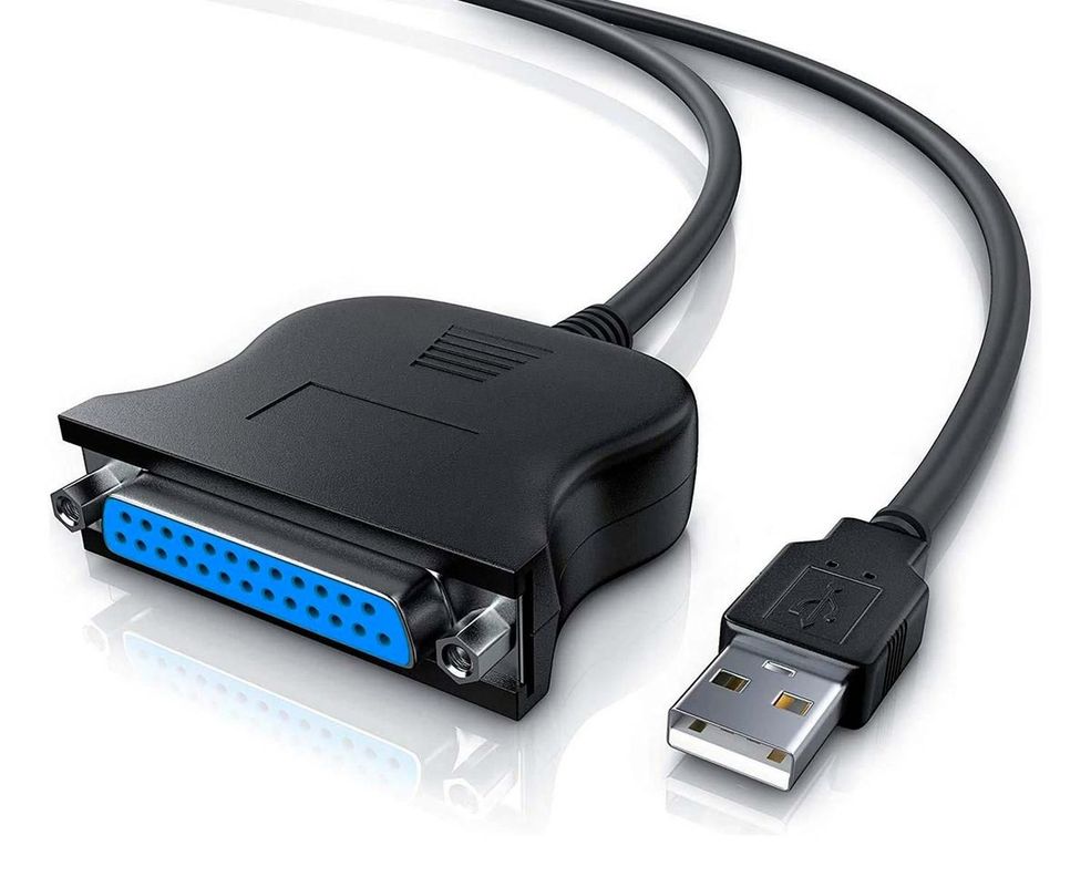 Cable Adaptador Usb A Puerto Paralelo Impresora Db25 Hembra-0