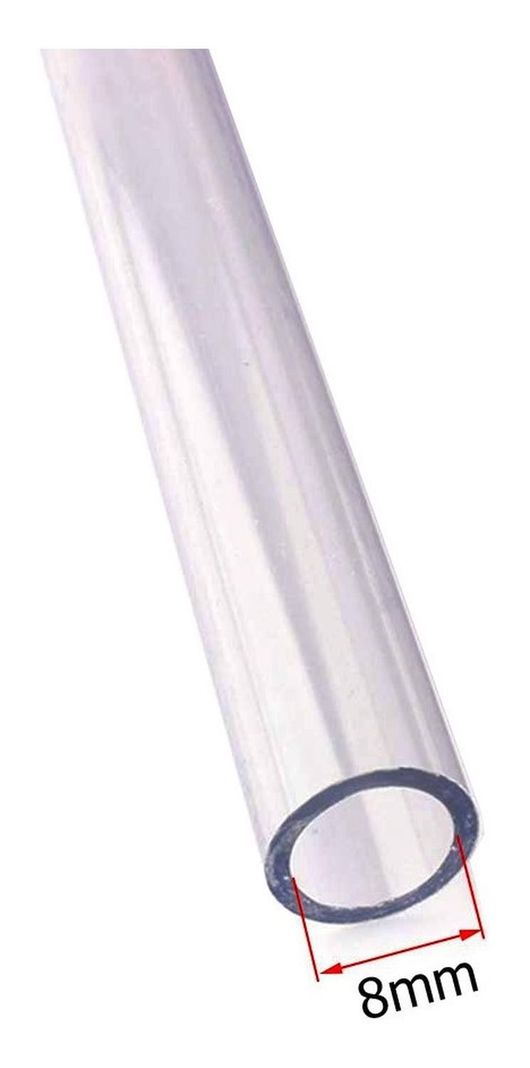Manguera Transparente Clear 8mm 3 Metros Traslucida Mts-1