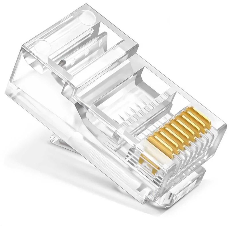 25x Conector Rj45 Cat5 Cable Utp Conector Red Internet Lan-0