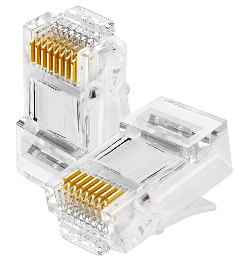 25x Conector Rj45 Cat5 Cable Utp Conector Red Internet Lan-4