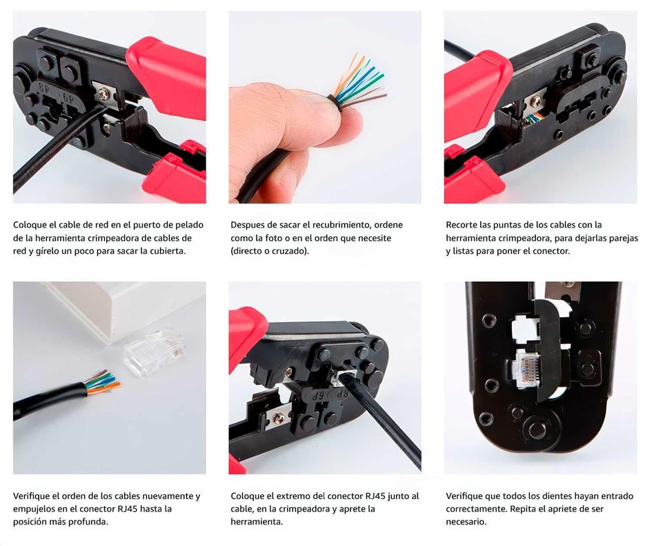 25x Conector Rj45 Cat5 Cable Utp Conector Red Internet Lan-7