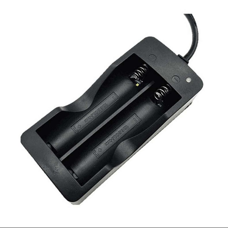 Cargador Pila Bateria Recargable Doble 18650 26650 14500-2