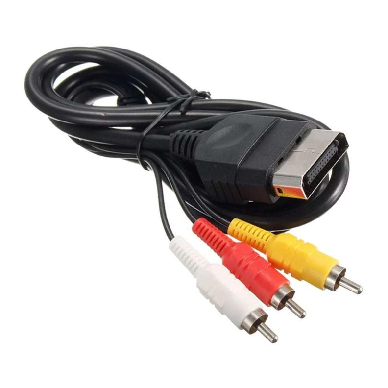 Cable Audio Video Av Rca Para Consola Juego Xbox Retro-0