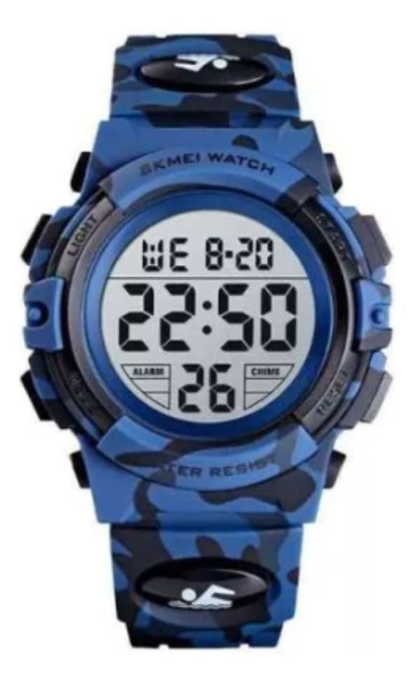 Reloj Skmei 1548cmdkbu Digital Hombre Camuflaje Azul-0