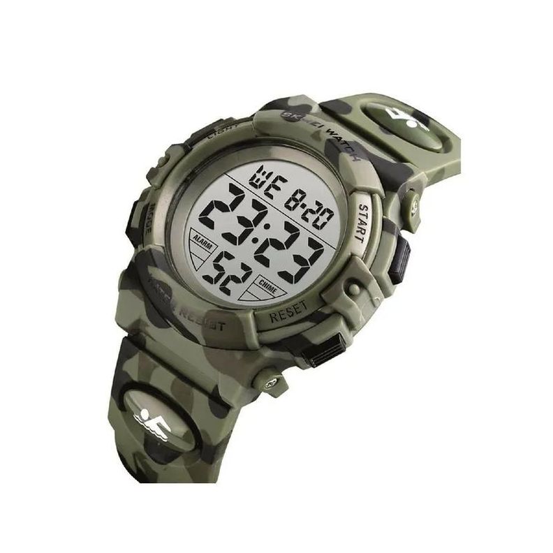 Reloj Skmei 1548cmgn Digital Hombre Verde Militar-0