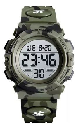 Reloj Skmei 1548cmgn Digital Hombre Verde Militar-3
