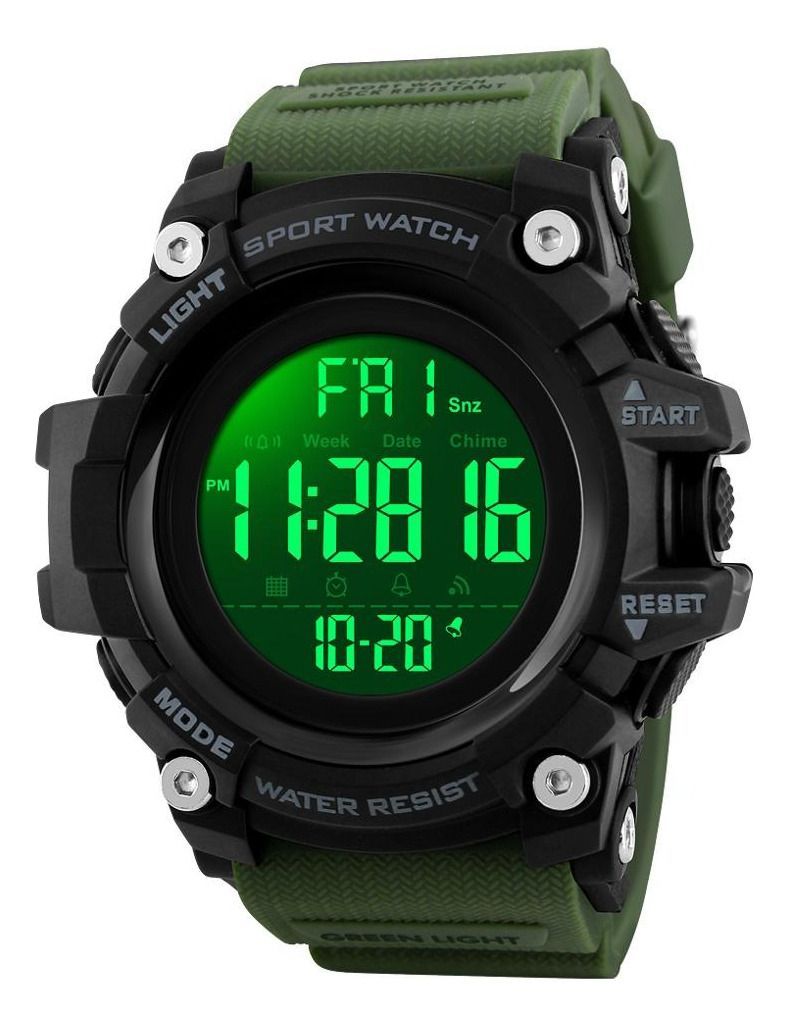 Reloj Digital Skmei 1384 De Pulsera Plástico Color Negro-1