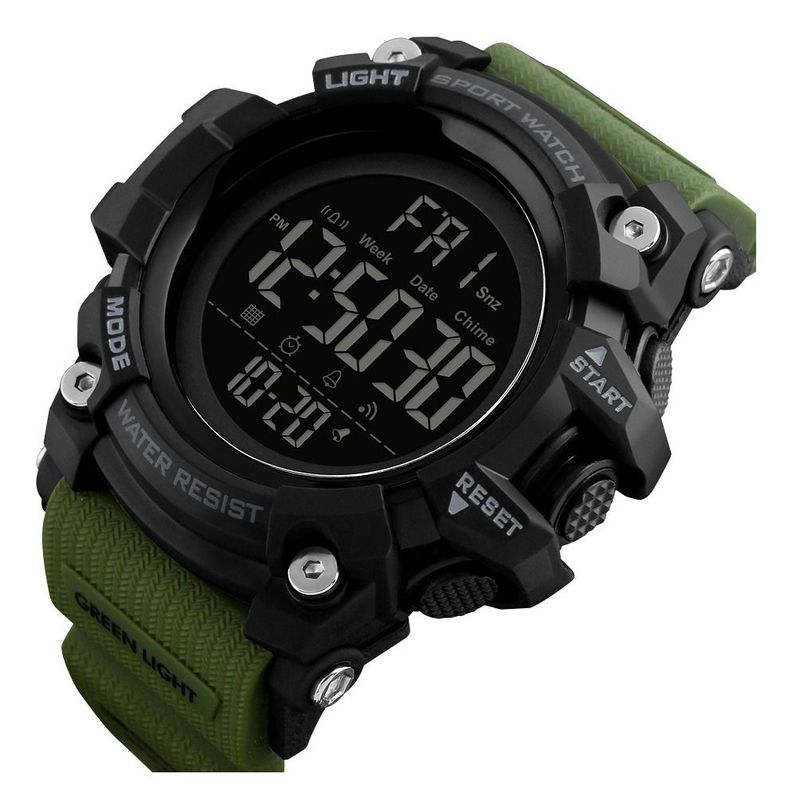 Reloj Digital Skmei 1384 De Pulsera Plástico Color Negro-2