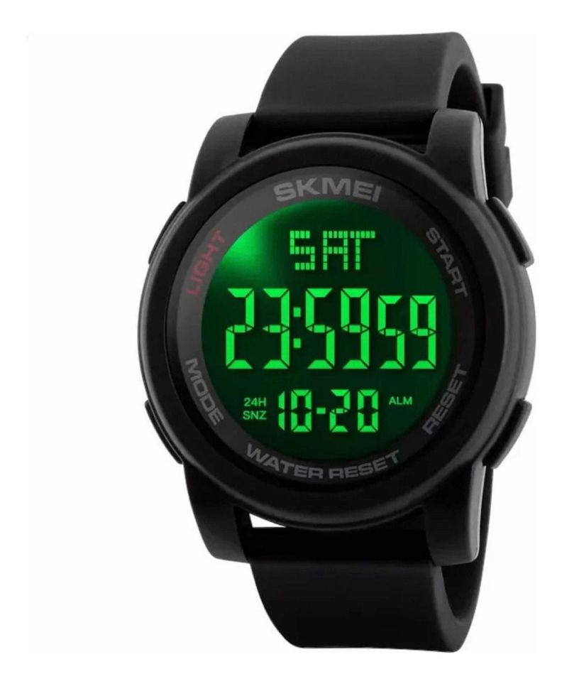 Reloj Skmei 1257 Deportivo Correa Bisel Fondo Negro-0