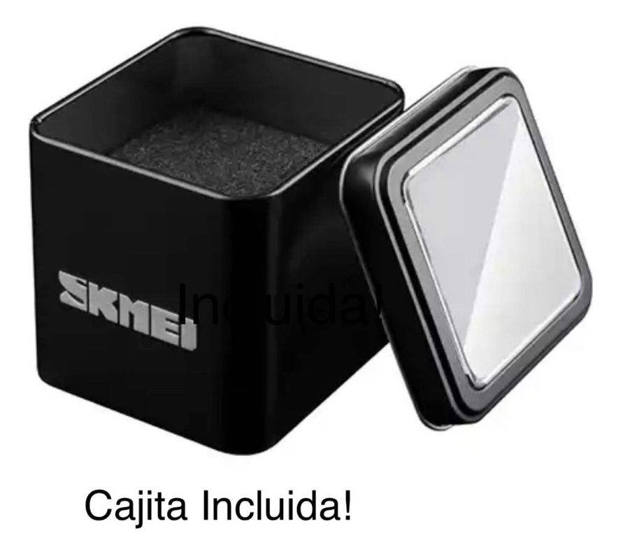 Reloj Skmei 1257 Deportivo Correa Bisel Fondo Negro-1