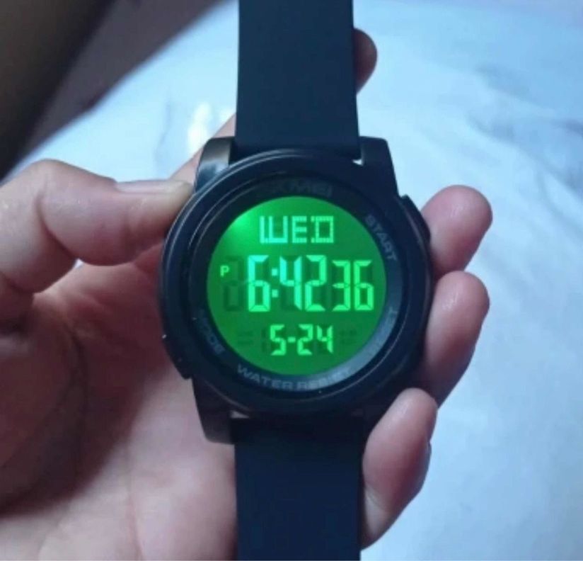 Reloj Skmei 1257 Deportivo Correa Bisel Fondo Negro-5