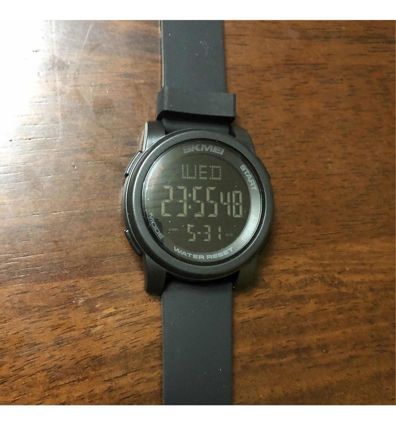 Reloj Skmei 1257 Deportivo Correa Bisel Fondo Negro-6