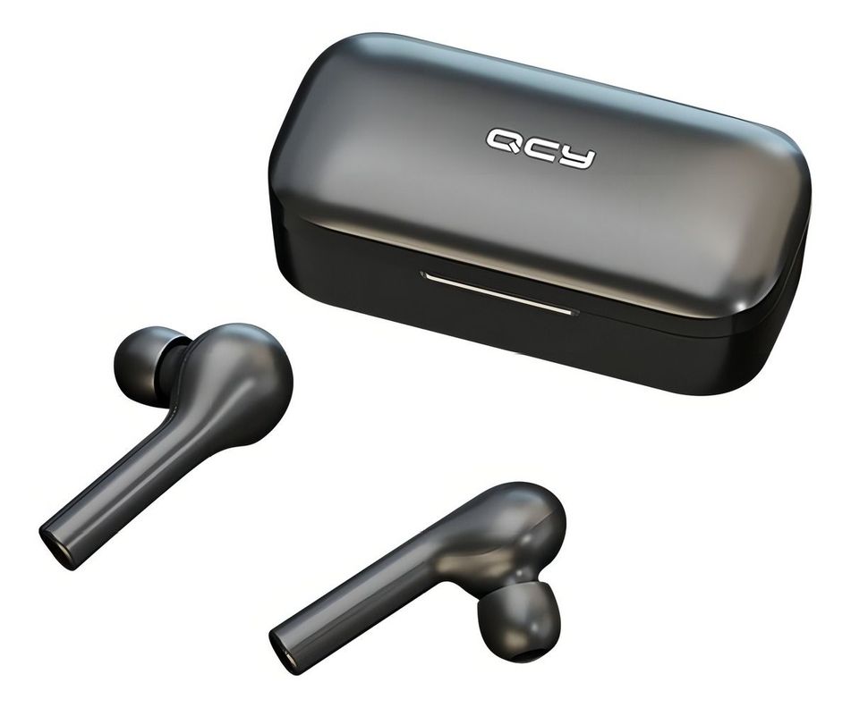 Audifonos In-ear Gamer Inalambricos Qcy T5 Luz Negro Nuevo-2