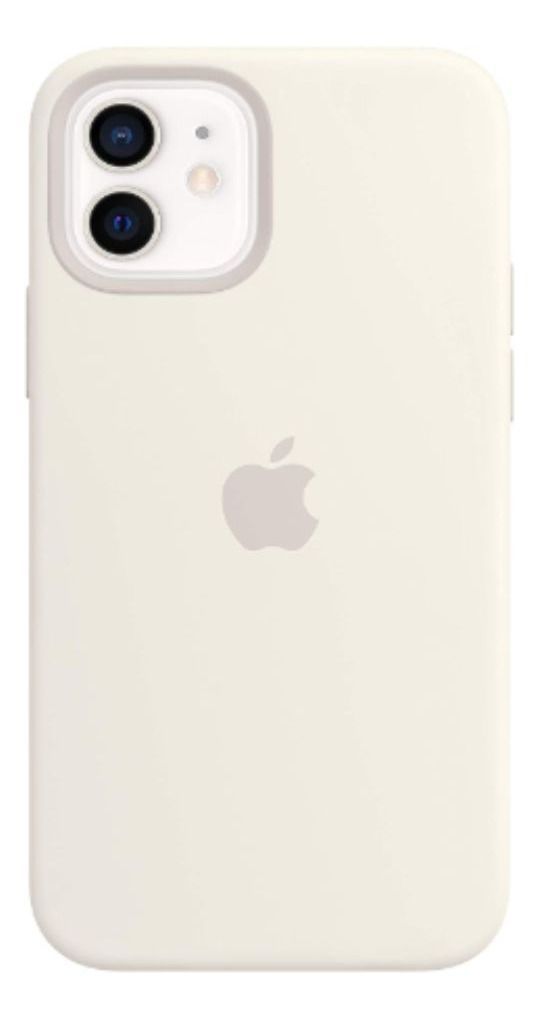 Carcasa De Silicona Con Magsafe Apple iPhone 12 Pro Blanco-0