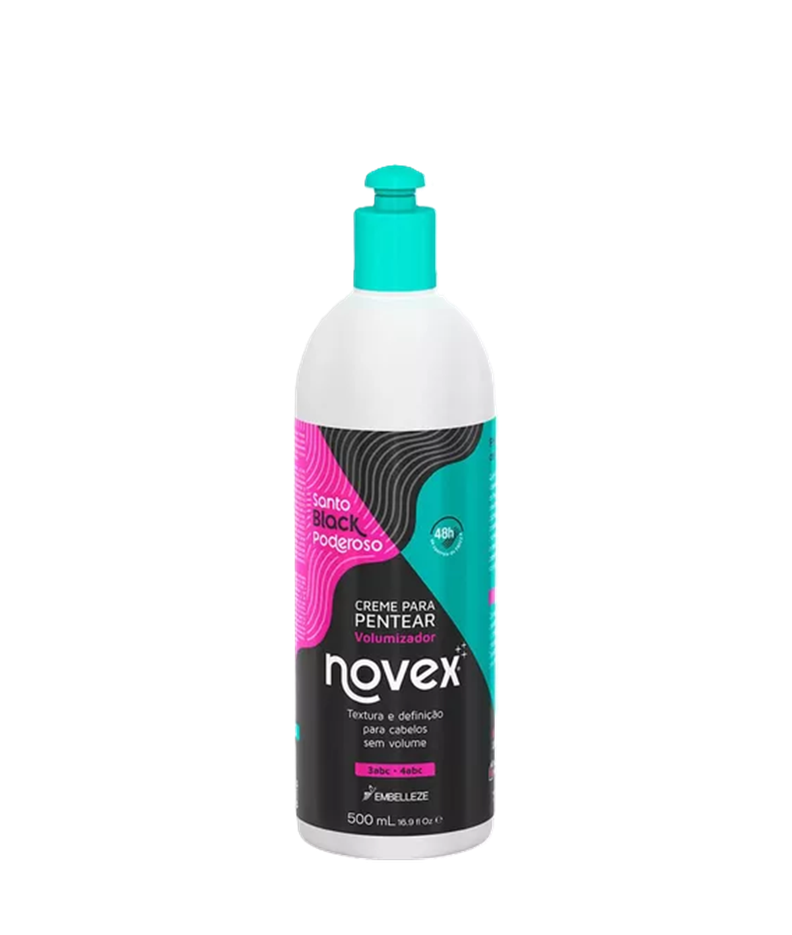CREMA DE PEINAR SANTO BLACK PODEROSO NOVEX 500 ML-0