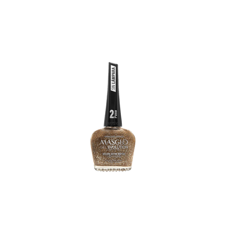 Gel Evolution Esmalte Granizado Dorado de Masglo-0