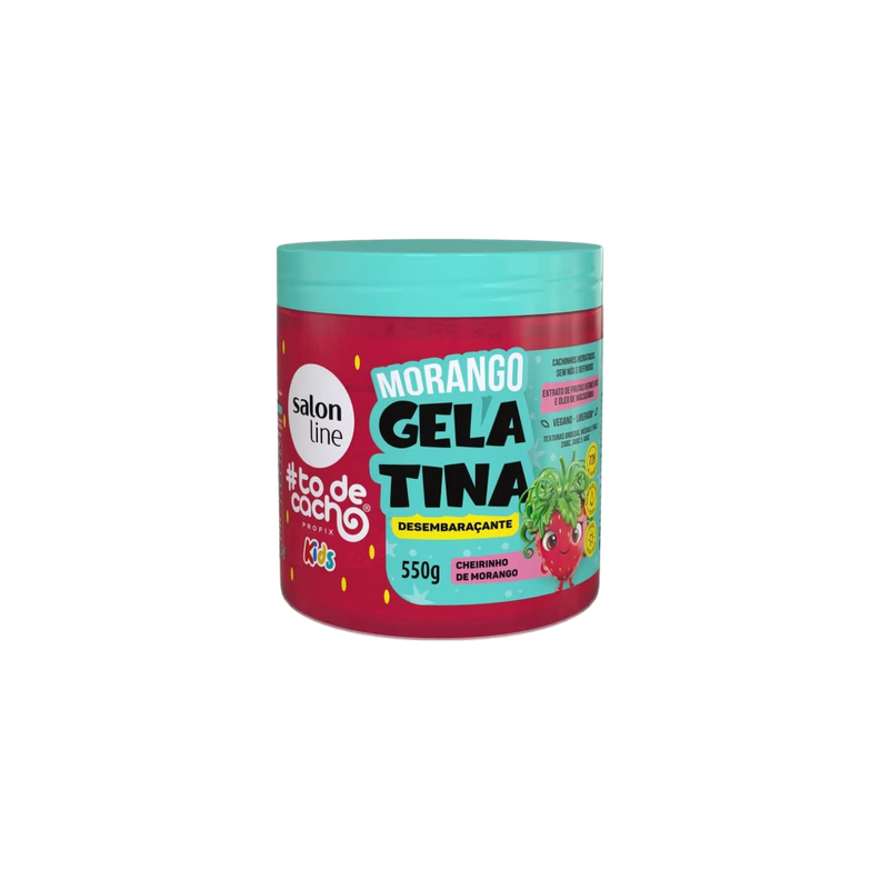 Gelatina Antifrizz Kids Morango 550gr Salon Line