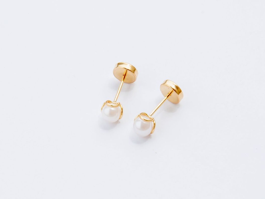 AROS ORO 18 KILATES CANASTITO PARA BEBE-0