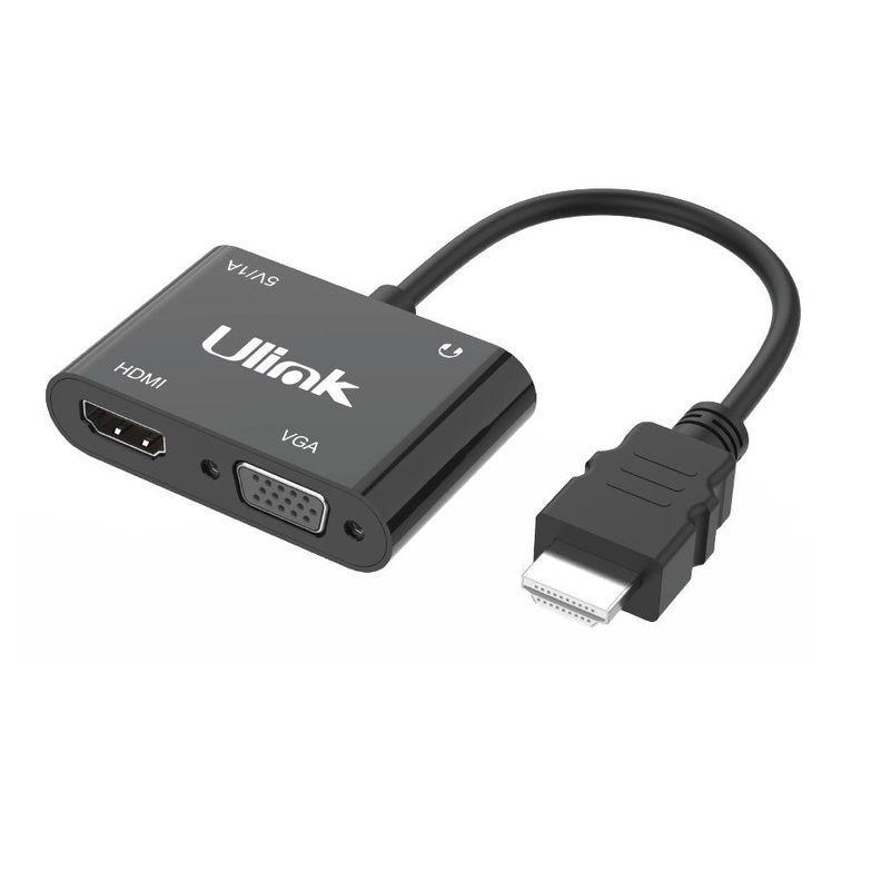 Conversor HDMI a VGA/HDMI Con Audio UL-CV3500HV-0