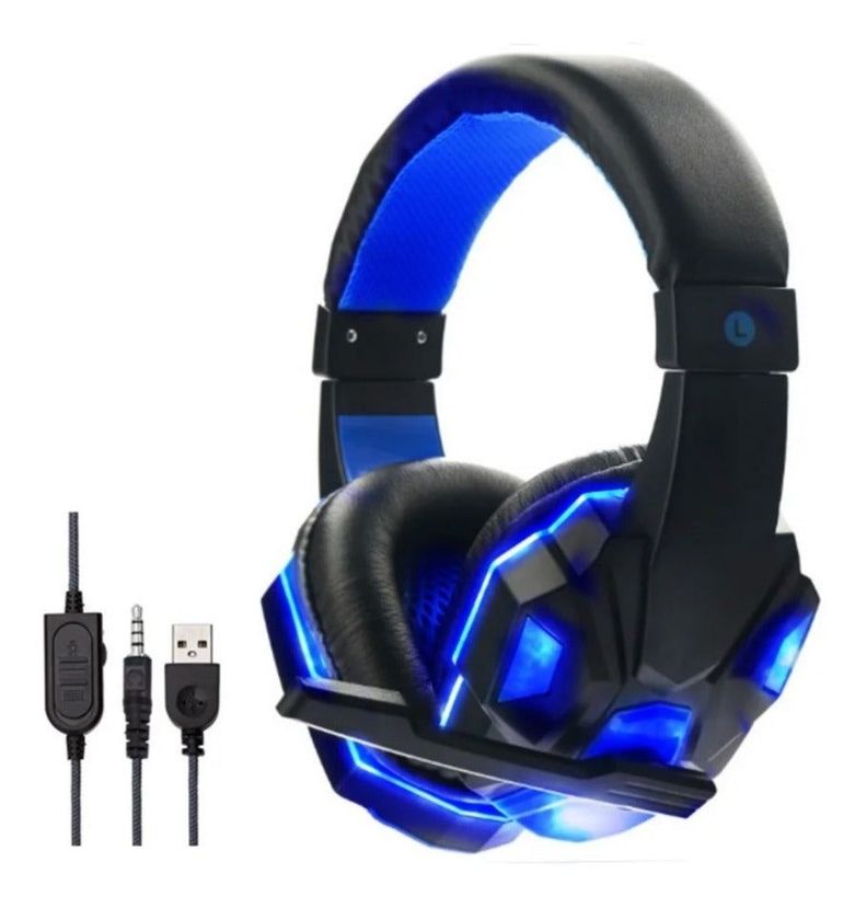 Audifonos Gamer Soyto SY830 Notebooks PS4 PC XBOX Blue LED-0