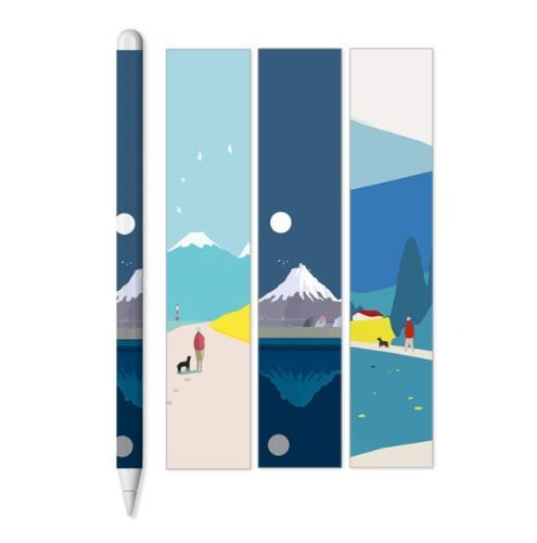 Set Adhesivos Protectores para Applepencil 1 Diseño Paisaje-0