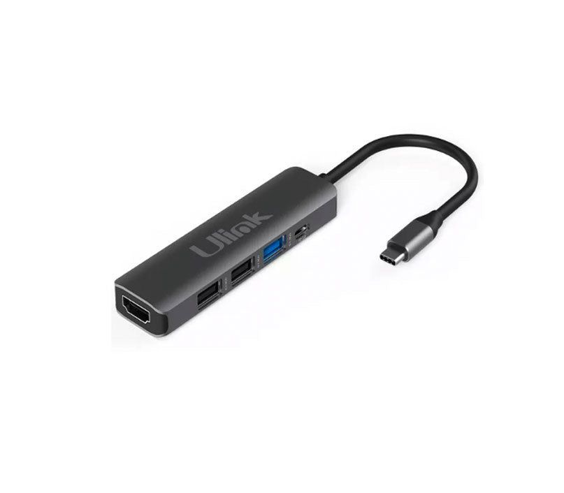 Adaptador HUB USB Tipo C 5 en 1 USB HDMI PD Ulink UL-ADC502-0