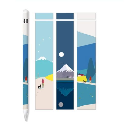 Set Adhesivos Protectores para Applepencil 2 Diseño Paisaje-0
