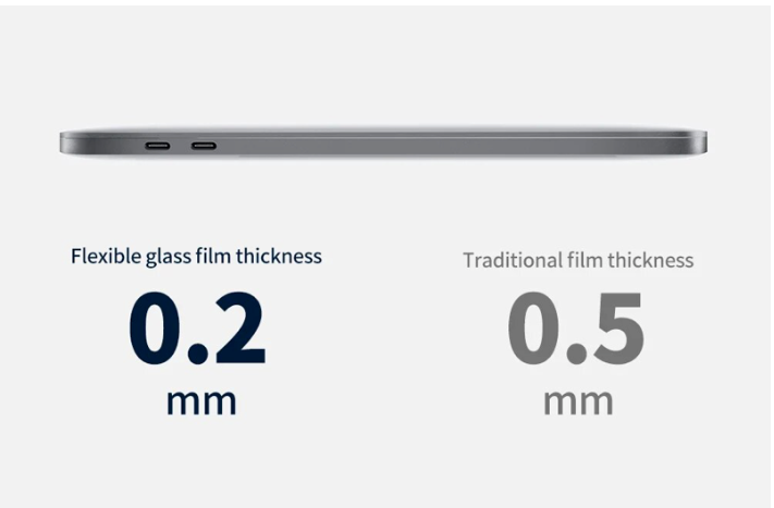 Lamina Vidrio Flexible UDMA Para Macbook Pro 14 A2442 A2779 A2992-0