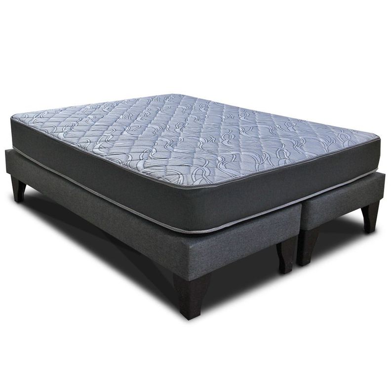 Cama Europea Espumix E2000 2 Plazas Gris