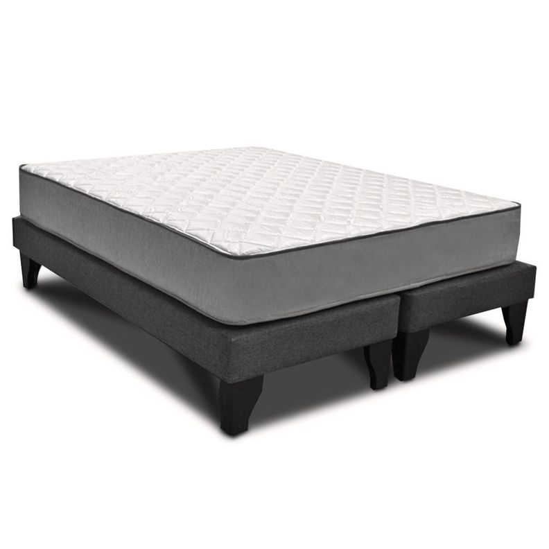 Cama Europea Espumix E1000 2 Plazas Gris