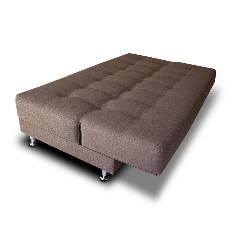 Futón Lino Gris Sleepwell-5