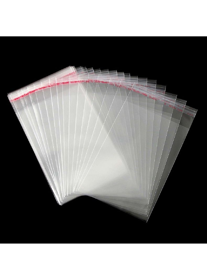 Bolsa Celofán con adhesivo 100 unds Transparente 30x46 cm-5